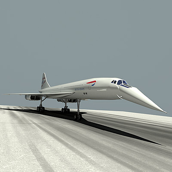 3d x aérospatiale-bac concorde - Aérospatiale-BAC Concorde by StudioEgan