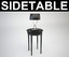 contemporary sidetable and lamp
