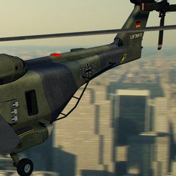 european helicopter nh90 3d model - NH90 helicopter (GER) by earth art