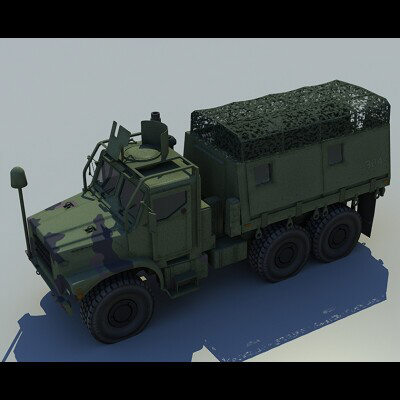 mk 23 mtvr army 3d 3ds - MK 23 MTVR US Army by PerspectX