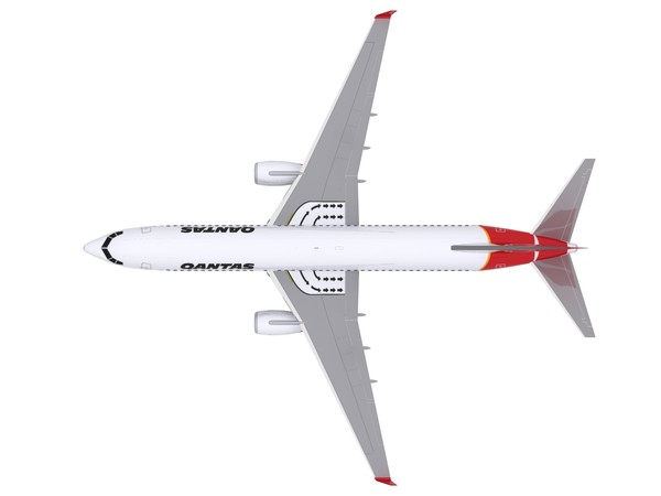 3d aircraft qantas model - 737-800 - Qantas by foxxhound