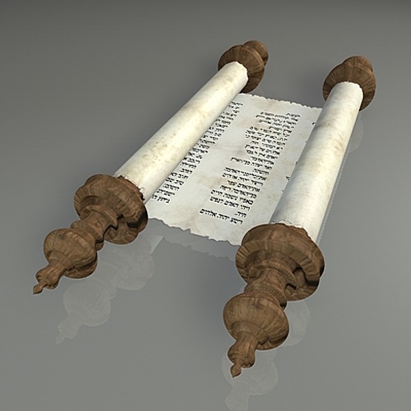 3ds max jewish torah 2 - Torah (Papyrus Scroll 2) by Whong