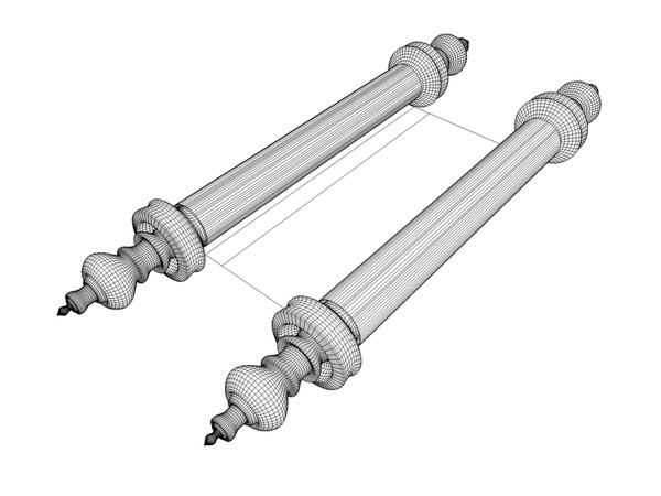 3ds max jewish torah 2 - Torah (Papyrus Scroll 2) by Whong