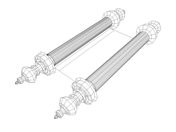 3ds max jewish torah 2 - Torah (Papyrus Scroll 2) by Whong