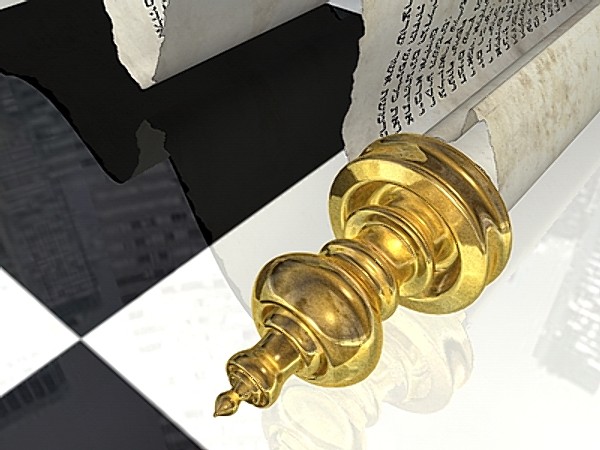 3ds max jewish torah 2 - Torah (Papyrus Scroll 2) by Whong
