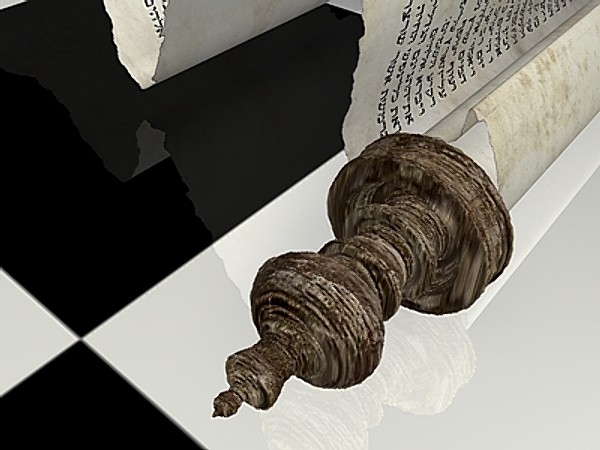 3ds max jewish torah 2 - Torah (Papyrus Scroll 2) by Whong