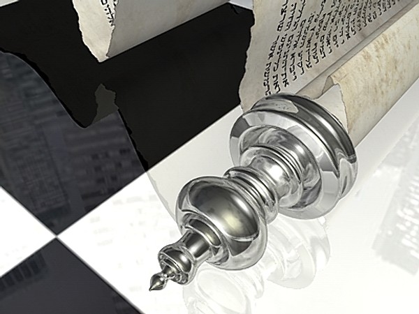 3ds max jewish torah 2 - Torah (Papyrus Scroll 2) by Whong