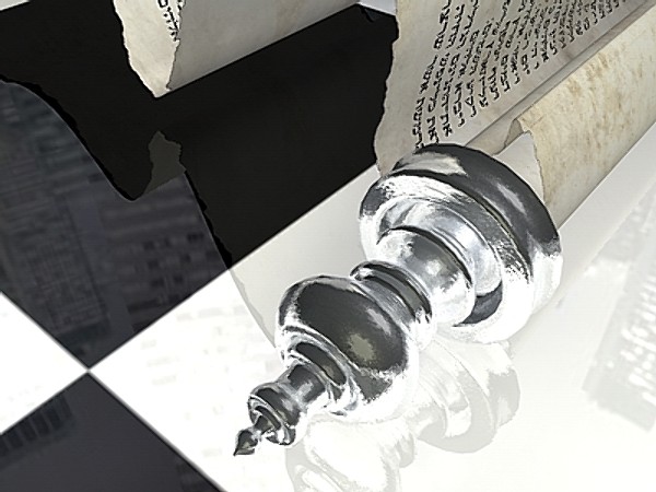 3ds max jewish torah 2 - Torah (Papyrus Scroll 2) by Whong