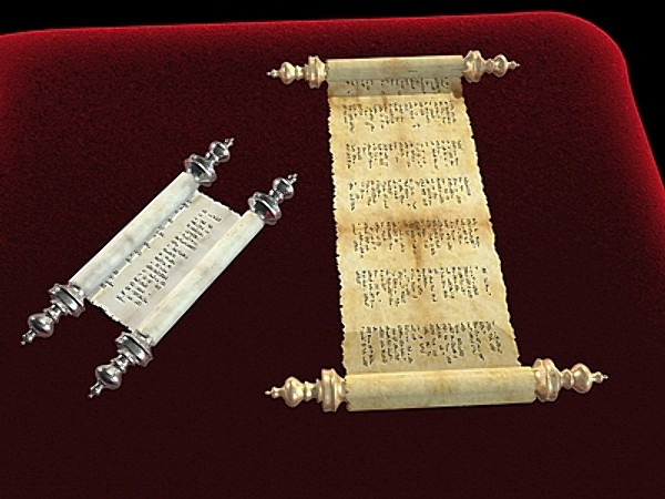 3ds max jewish torah 2 - Torah (Papyrus Scroll 2) by Whong