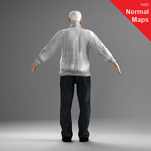 axyz characters human 3d 3ds - CMan0028-Tp by axyzdesign