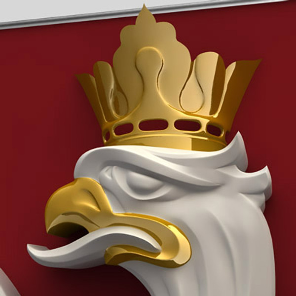 coat arms poland 3d model - State Seal of Poland by Igor Yakovlev