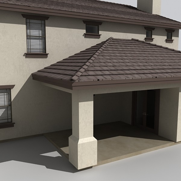 3d house model - house 18 by monkeyodoom
