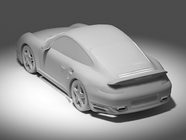 3d 911 turbo model - Porsche 911 turbo STD mat by fabelar