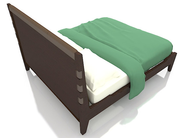 bed antonio citterio 3d max - Talamo 4 by Maxalto