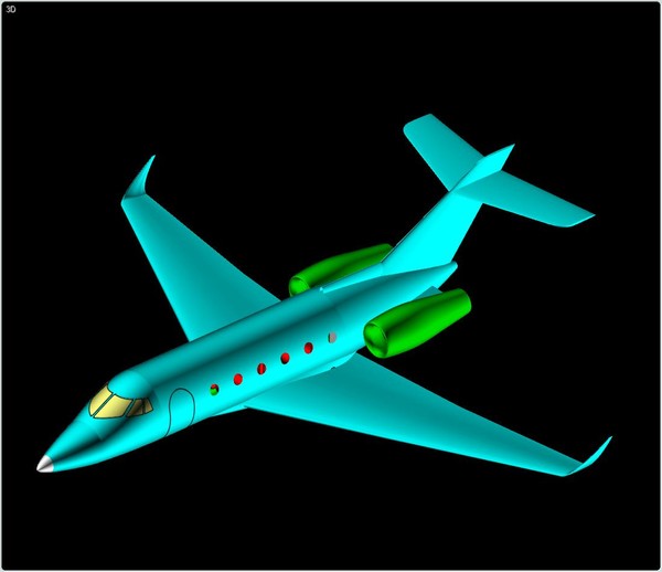 hawker 900xp business aircraft 3d model - Hawker 900XP Business Aircraft Assembly Model by RodgerSaintJohn