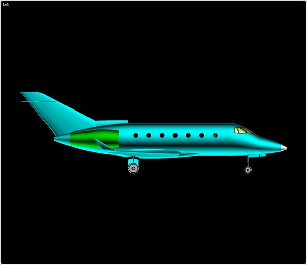 hawker 900xp business aircraft 3d model - Hawker 900XP Business Aircraft Assembly Model by RodgerSaintJohn