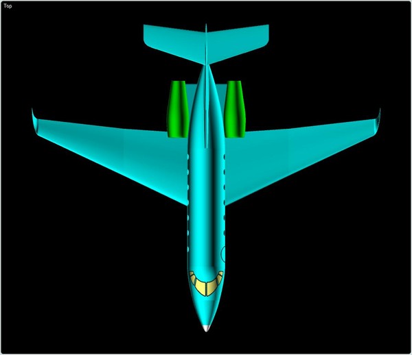 hawker 900xp business aircraft 3d model - Hawker 900XP Business Aircraft Assembly Model by RodgerSaintJohn
