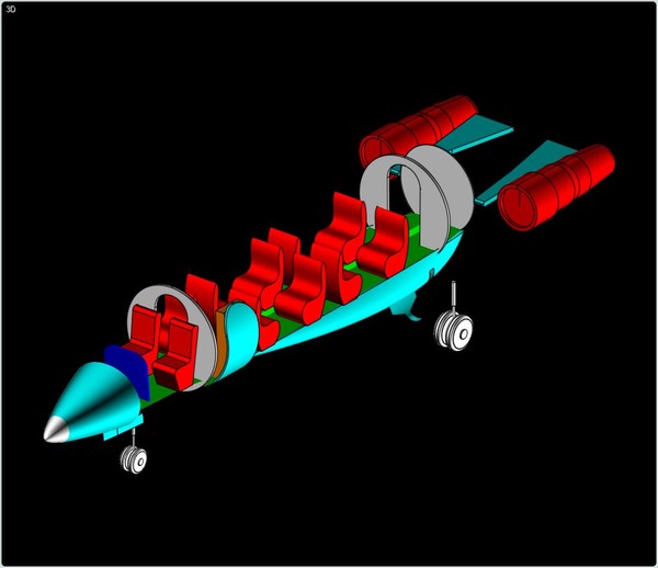hawker 900xp business aircraft 3d model - Hawker 900XP Business Aircraft Assembly Model by RodgerSaintJohn
