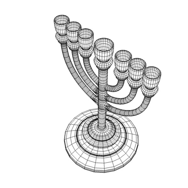 Golden Lampstand (Menorah) - Basic
