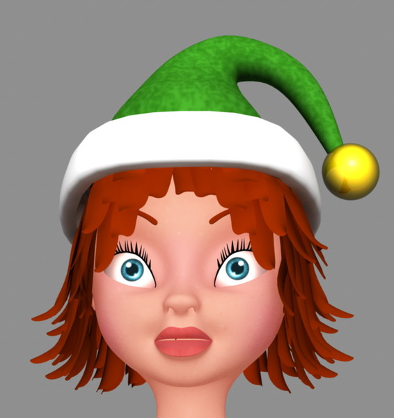 maya noel girl toon - Cartoon Noel Girl by ibrahim_yilmaz