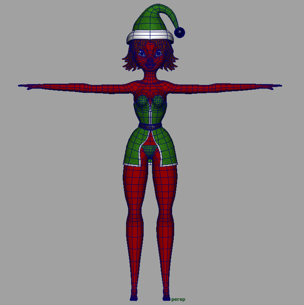 maya noel girl toon - Cartoon Noel Girl by ibrahim_yilmaz