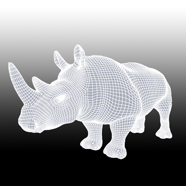 rhino 3d model - Rhino.obj by dcbittorf