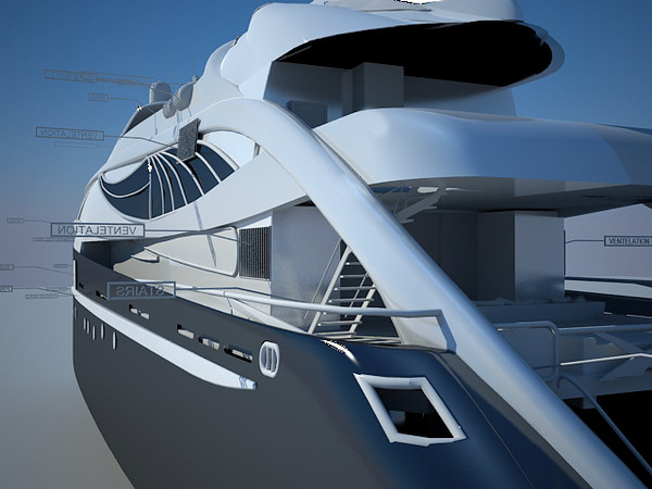 3d 3ds sea ship - detailed sea ship by karimelnabawy