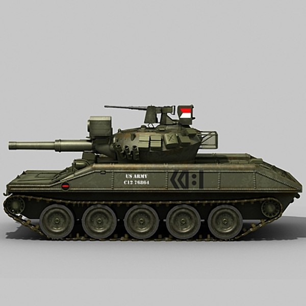 3d 3ds challenger leopard m551 - Modern Tanks collection by Sandu_Bublic
