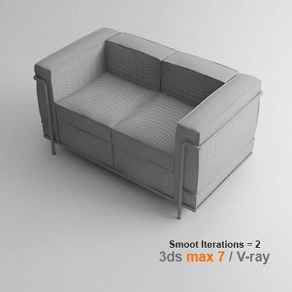 3ds le corbusier 2 - lc3 2 seats by lajhar