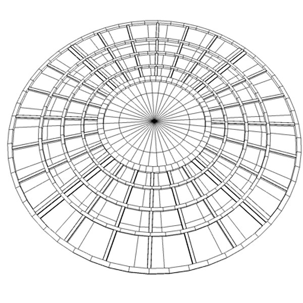 city grid 3d model - grille-d-arbre-ville.obj by 3DBS