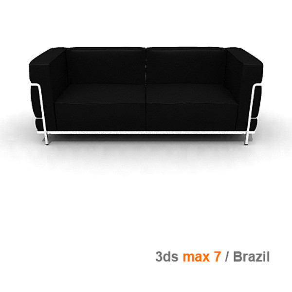 3ds le corbusier 2 - lc3 2 seats by lajhar