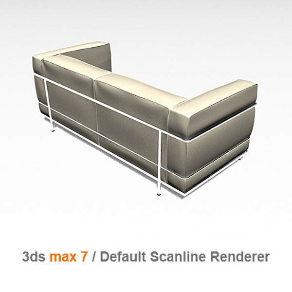 3ds le corbusier 2 - lc3 2 seats by lajhar