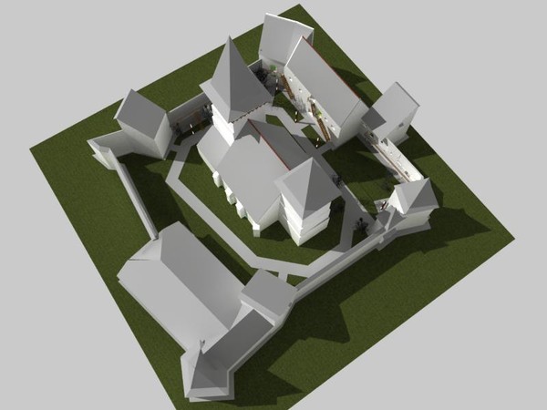 3d 3ds monastery church buildings - Castle/Monastery/Fortification by studiorender