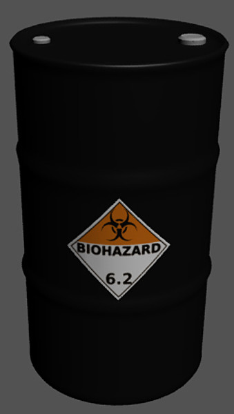 3d 50 gallon steel oil - 50 Gallon Drum & Lables by Imagetek3D