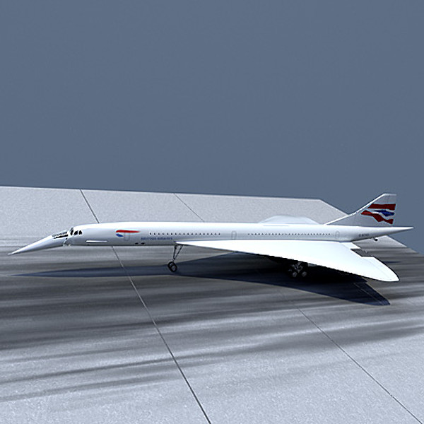 3d x aérospatiale-bac concorde - Aérospatiale-BAC Concorde by StudioEgan