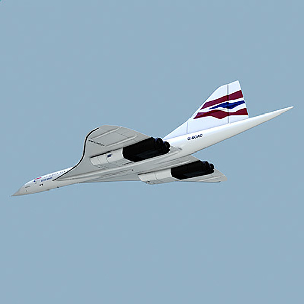 3d x aérospatiale-bac concorde - Aérospatiale-BAC Concorde by StudioEgan