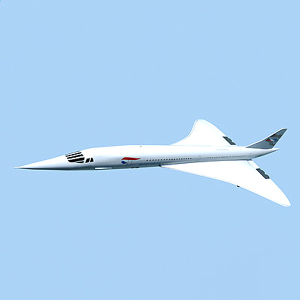 3d x aérospatiale-bac concorde - Aérospatiale-BAC Concorde by StudioEgan