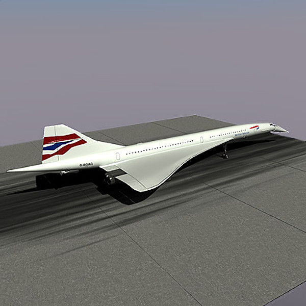 3d x aérospatiale-bac concorde - Aérospatiale-BAC Concorde by StudioEgan