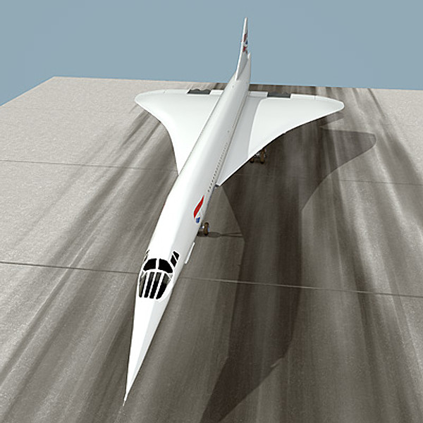 3d x aérospatiale-bac concorde - Aérospatiale-BAC Concorde by StudioEgan