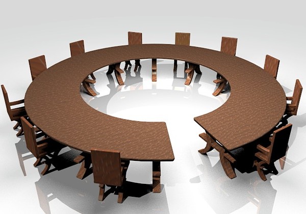 3d table model - Round table by GraphicGuru