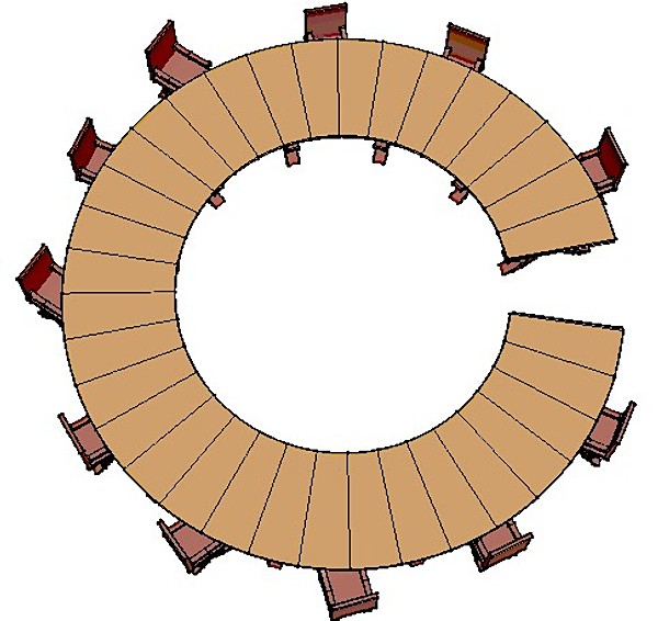 3d table model - Round table by GraphicGuru