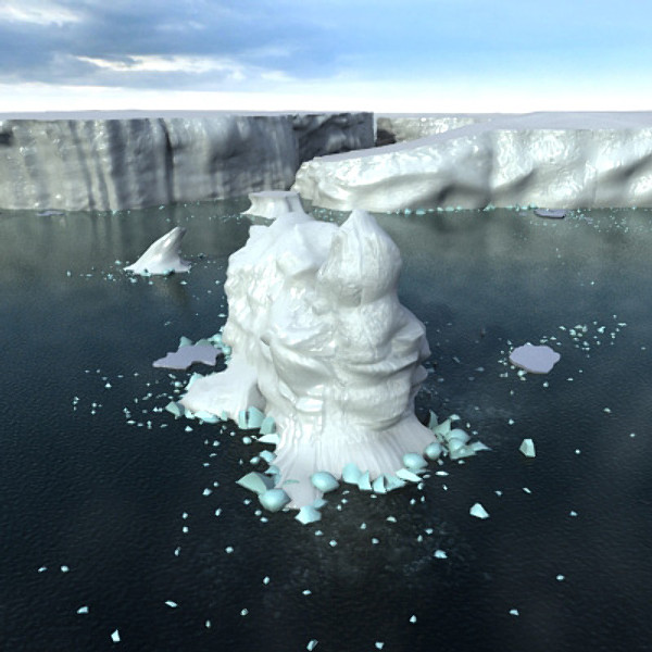 3d antarctica - glaciers icebergs - Antarctica icebergs - landscape by 3D_Multimedia