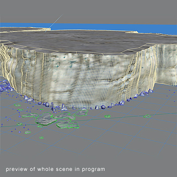 3d antarctica - glaciers icebergs - Antarctica icebergs - landscape by 3D_Multimedia
