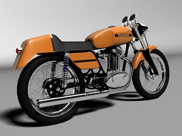 3d model ducati 250 350 desmo - Ducati 250 350 Desmo 1971 by Gonzo_3d