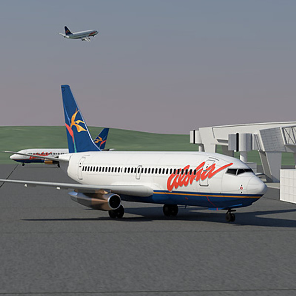 3d 737 200 airliner american model - 737 200 Collection. Eight American Airlines by ArqArt3D