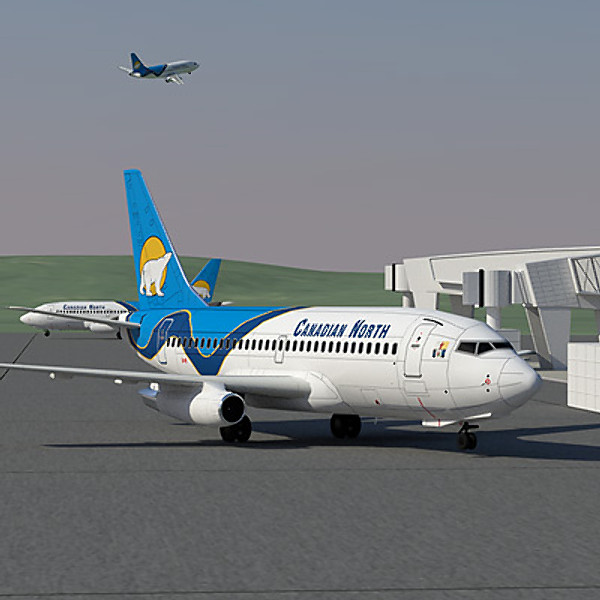 3d 737 200 airliner american model - 737 200 Collection. Eight American Airlines by ArqArt3D