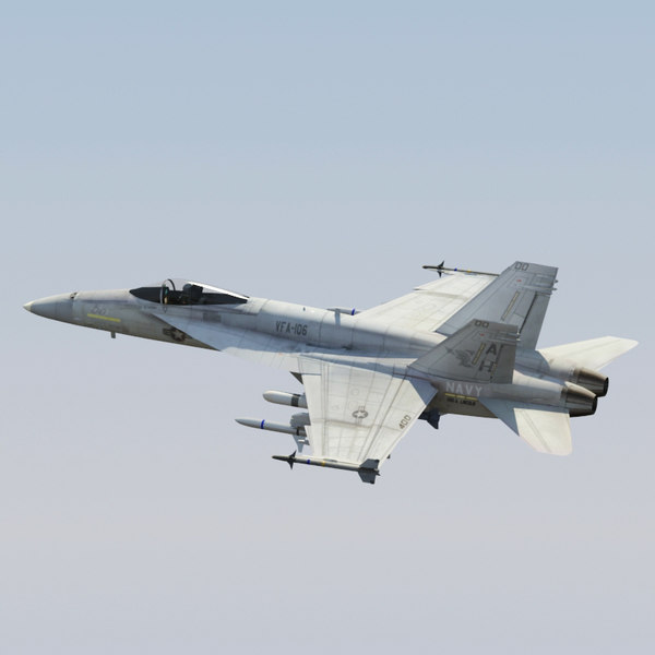 FA18E Superhornet VRay 3D Models