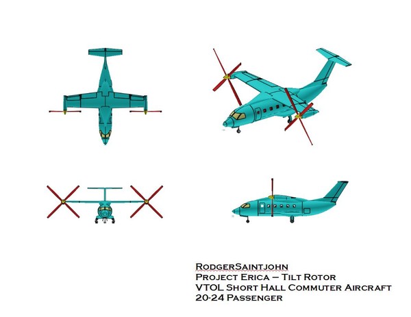 Augusta-Westland Erica Tilt Rotor Concept