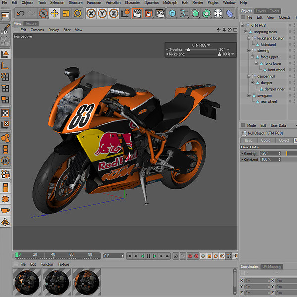 ktm rc8 super c4d - KTM RC8 Superbike by Jamie Hamel Smith