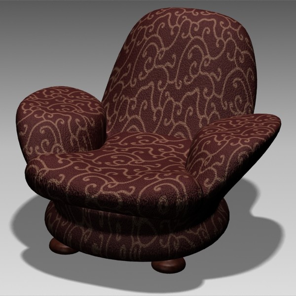 3d model of armchair modern - massive chair by masinac